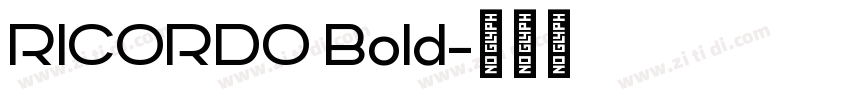 RICORDO Bold字体转换